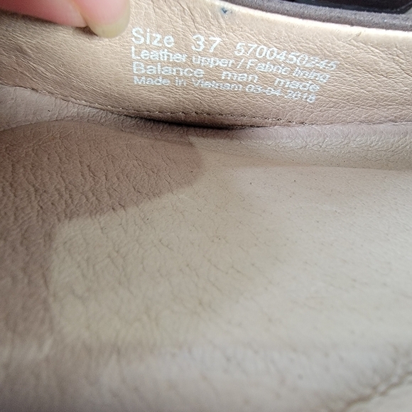 Dansko Lisanne Brown Leather Flats Burnished Bronze Toe Cap Size 37 - Picture 15 of 17